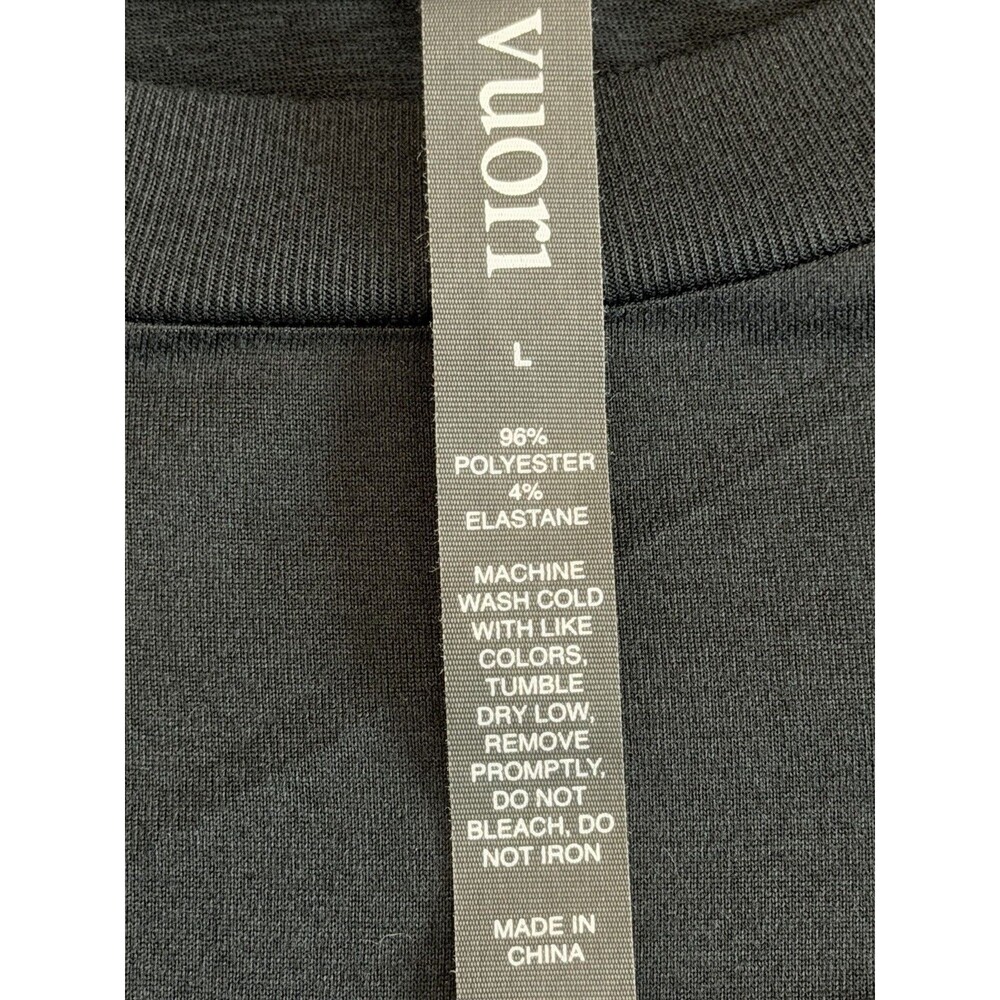Vuori Halo Essential Crew Pullover Black NWOT Large - Picture 9 of 13